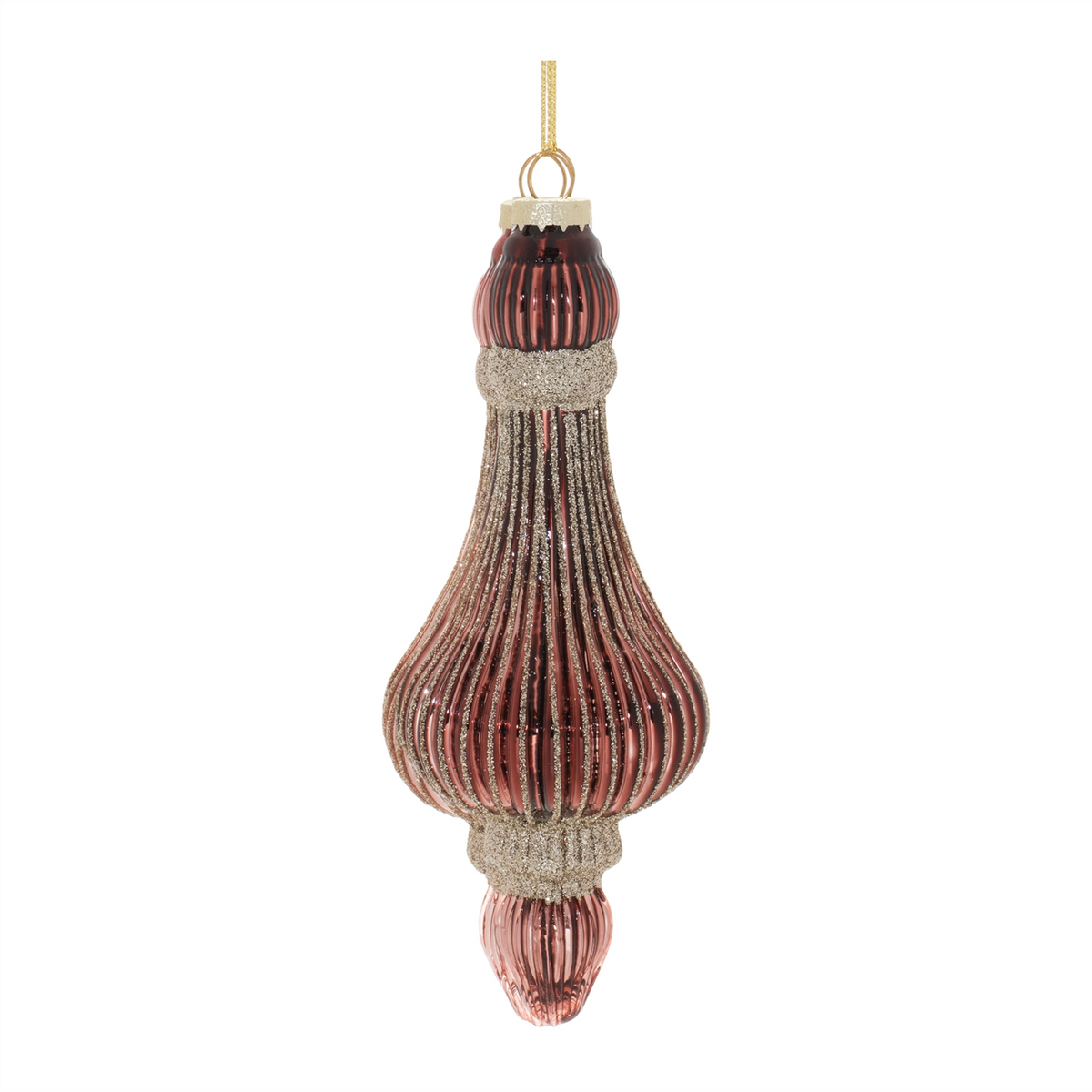 Ornament (Set of 6) 7.5”H Glass