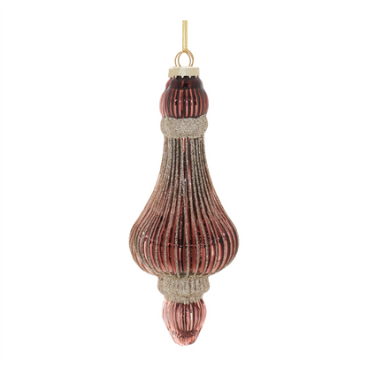 Ornament (Set of 6) 7.5”H Glass