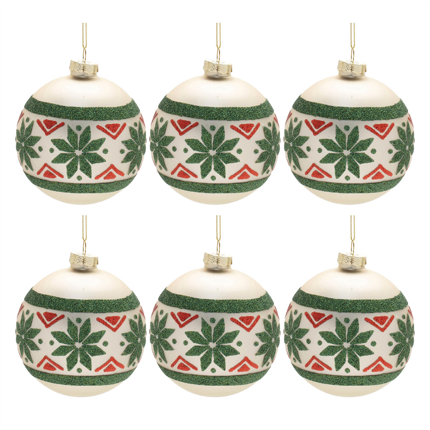 Nordic Glass Ball Ornament (Set of 6)