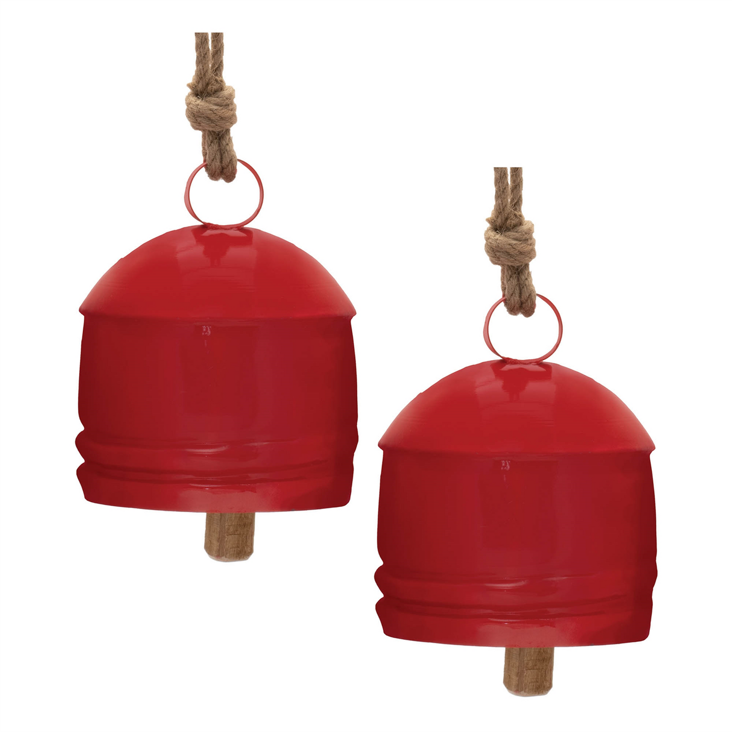 Rustic Metal Bell Ornament (Set of 2)