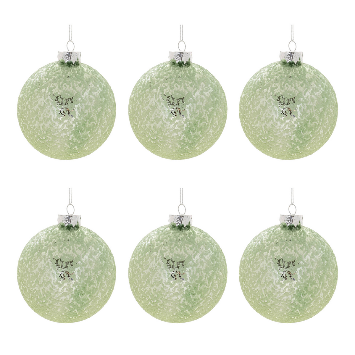 Beaded Glass Ball Ornament (Set of 6)