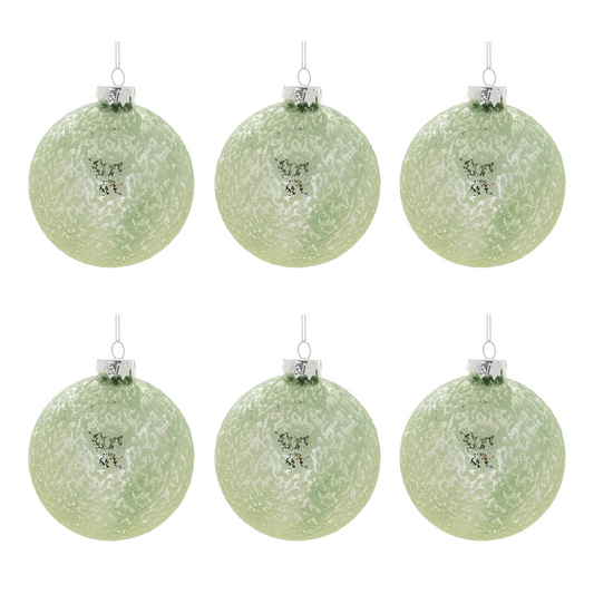 Beaded Glass Ball Ornament (Set of 6) -Ship Only