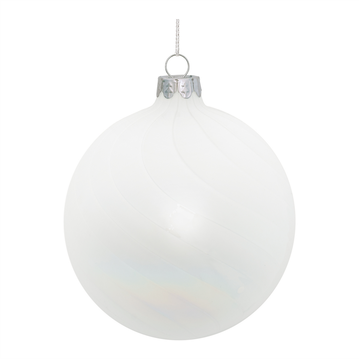 Ball Ornament (Set of 12) 3"D, 4"D Glass -Ship Only