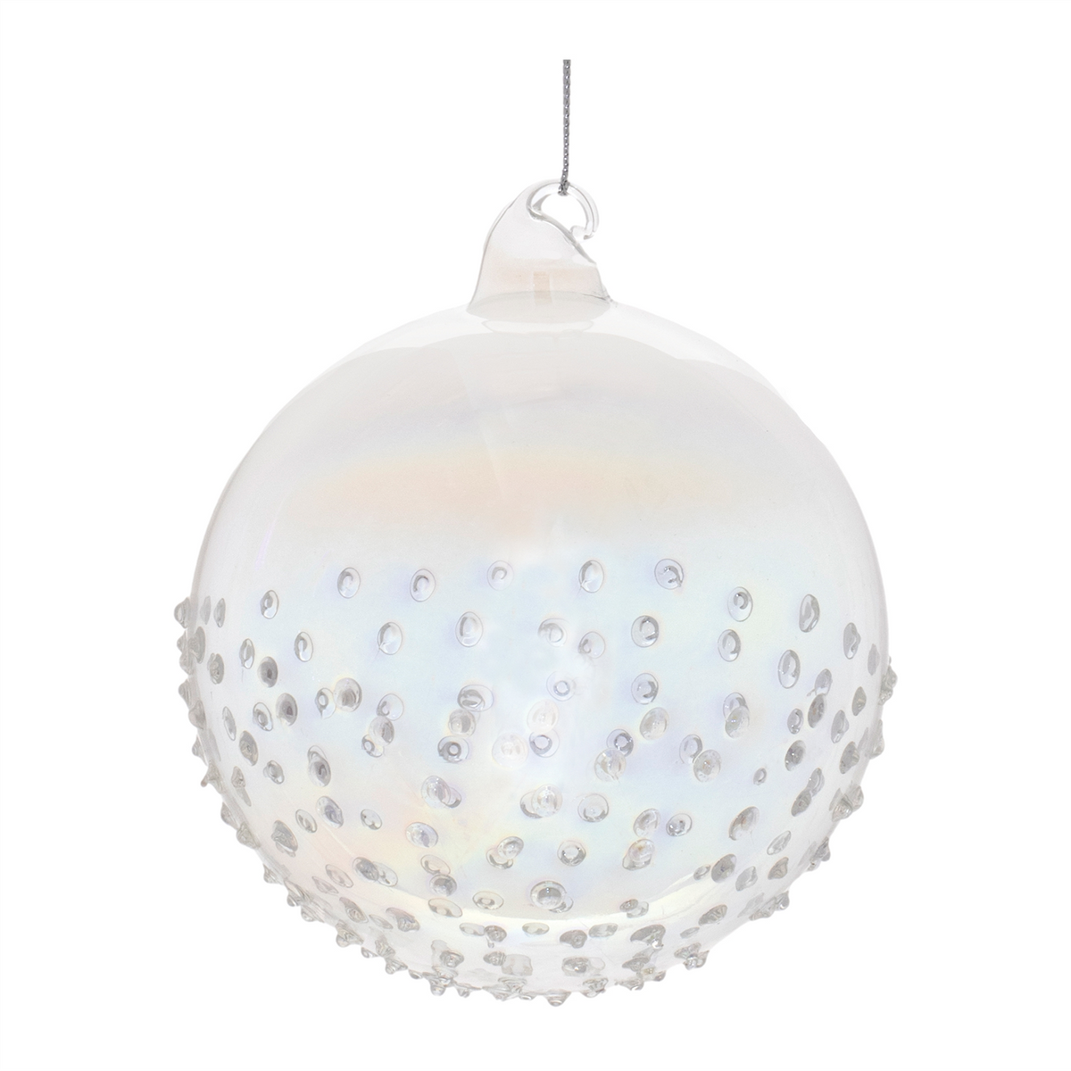 Ball Ornament (Set of 12) 3"D, 4"D Glass -Ship Only