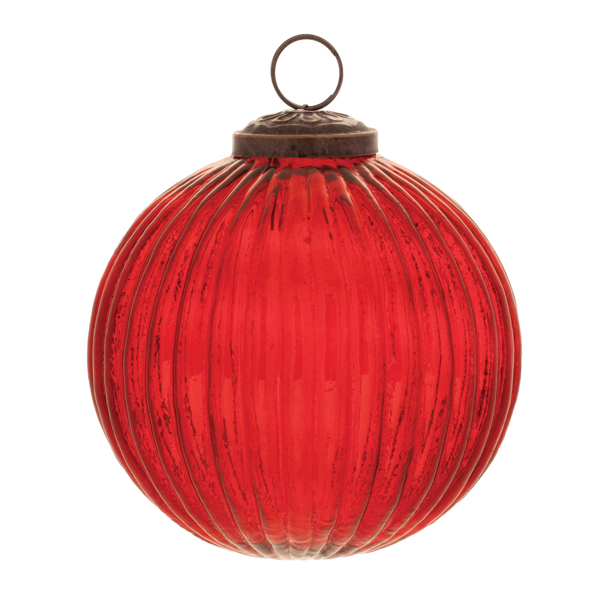 Ball Ornament (Set of 12) 3"D, 4"D Glass -Ship Only