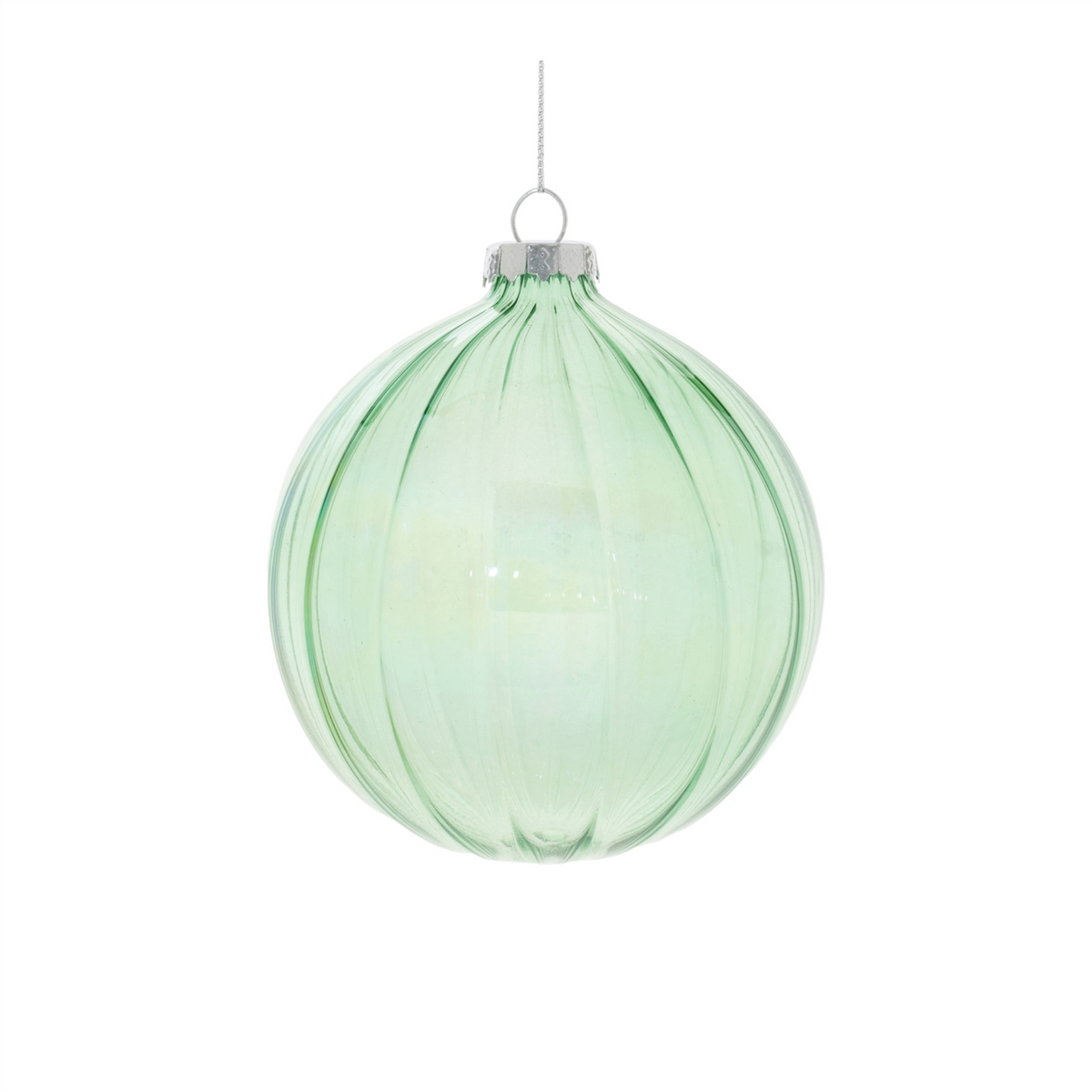 Ornament (Set of 6) 3.5"H, 4"D, 5.5"H Glass -Ship Only
