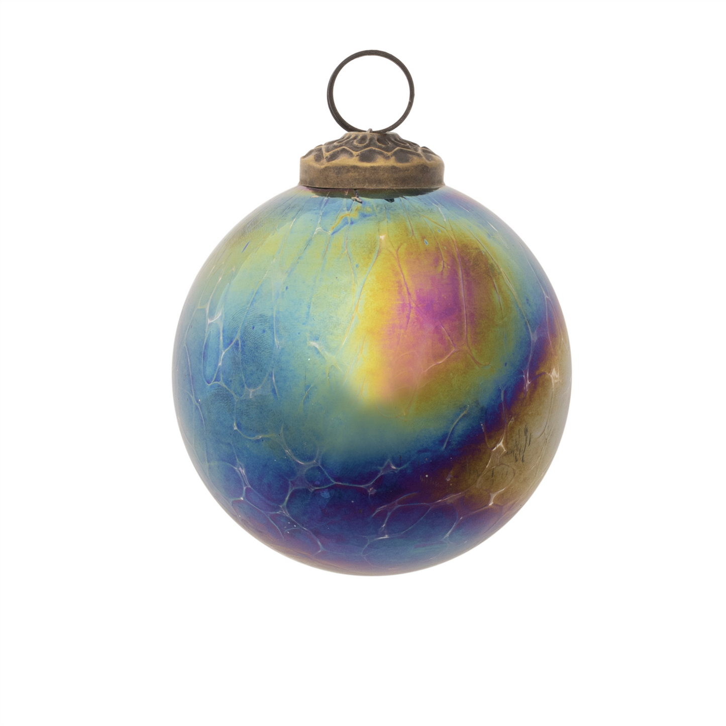 Iridescent Glass Ball Ornament (Set of 12)