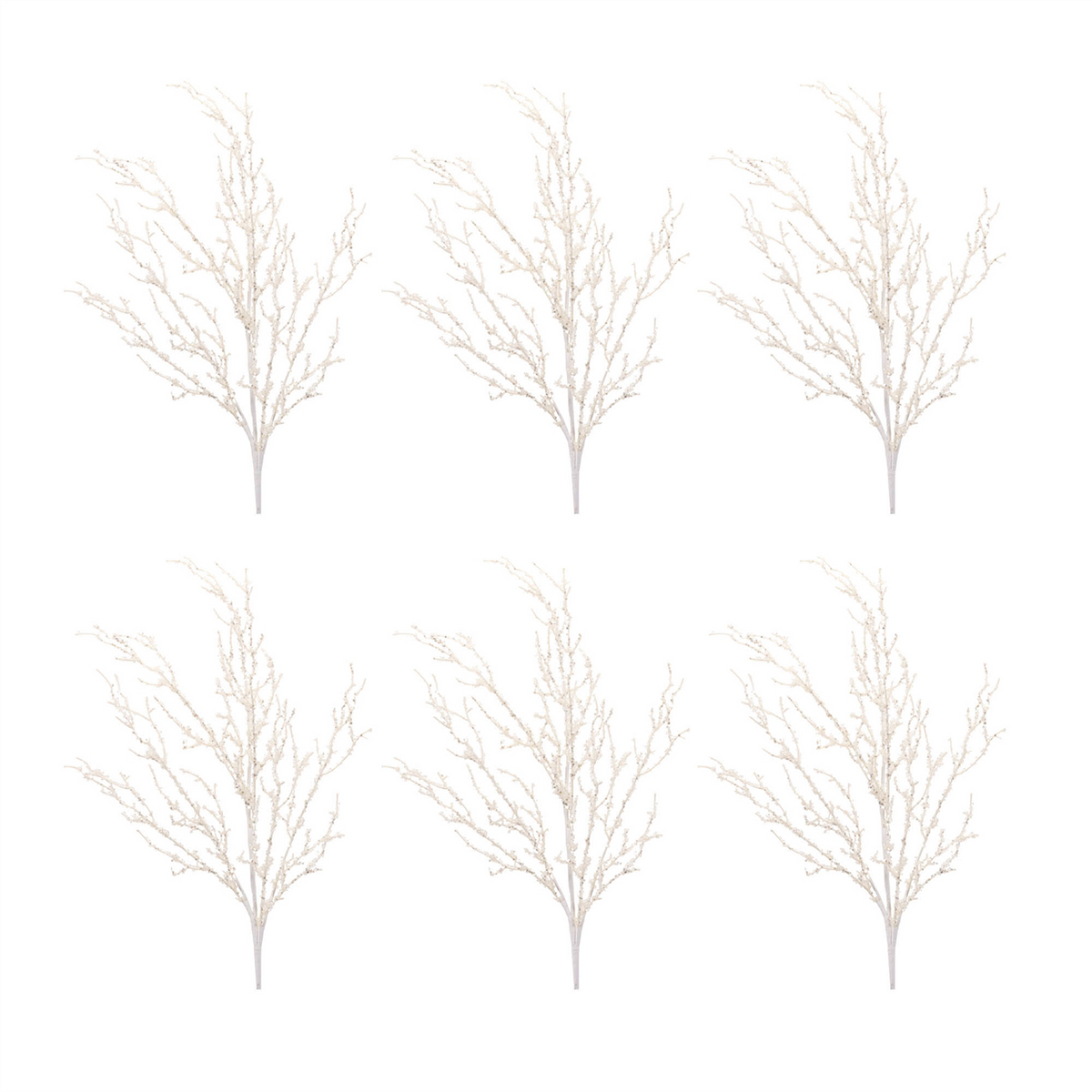 Glitter Stem (Set of 6) 35”H Plastic -Ship Only