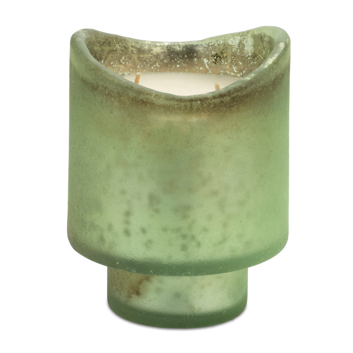 Wassail Scented Soy Candle with Frosted Glass Holder (Set of 2)