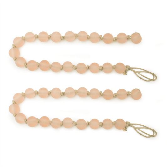 Frosted Glass Bead Garland (Set of 2) -Ship Only