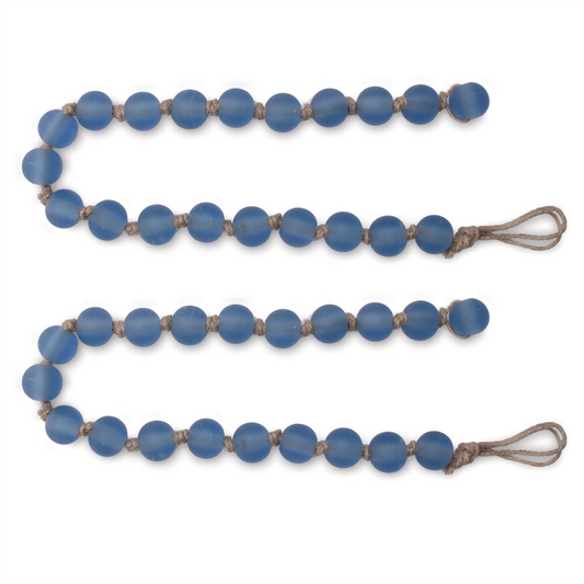 Frosted Glass Bead Garland (Set of 2) -Ship Only
