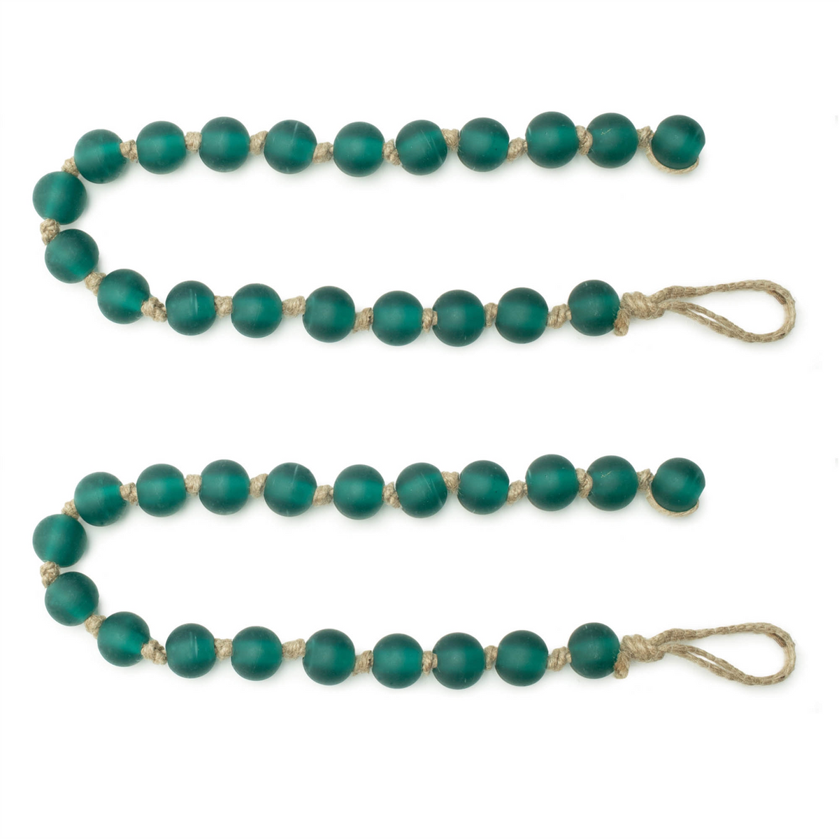 Frosted Glass Bead Garland (Set of 2)