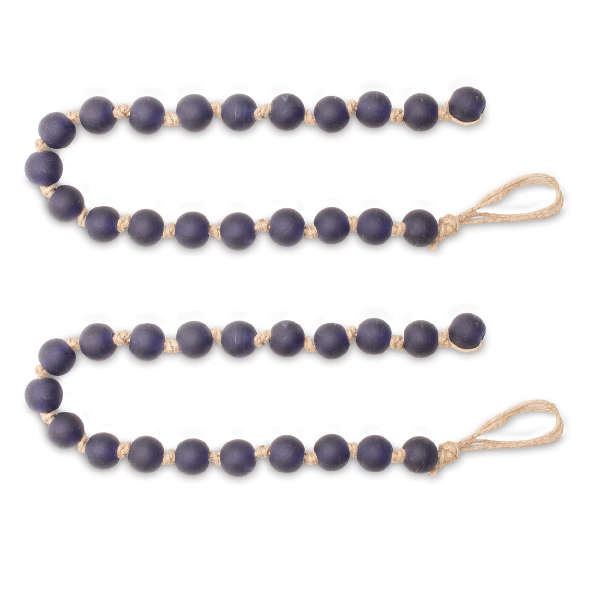Frosted Glass Bead Garland (Set of 2)