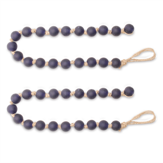 Frosted Glass Bead Garland (Set of 2) -Ship Only