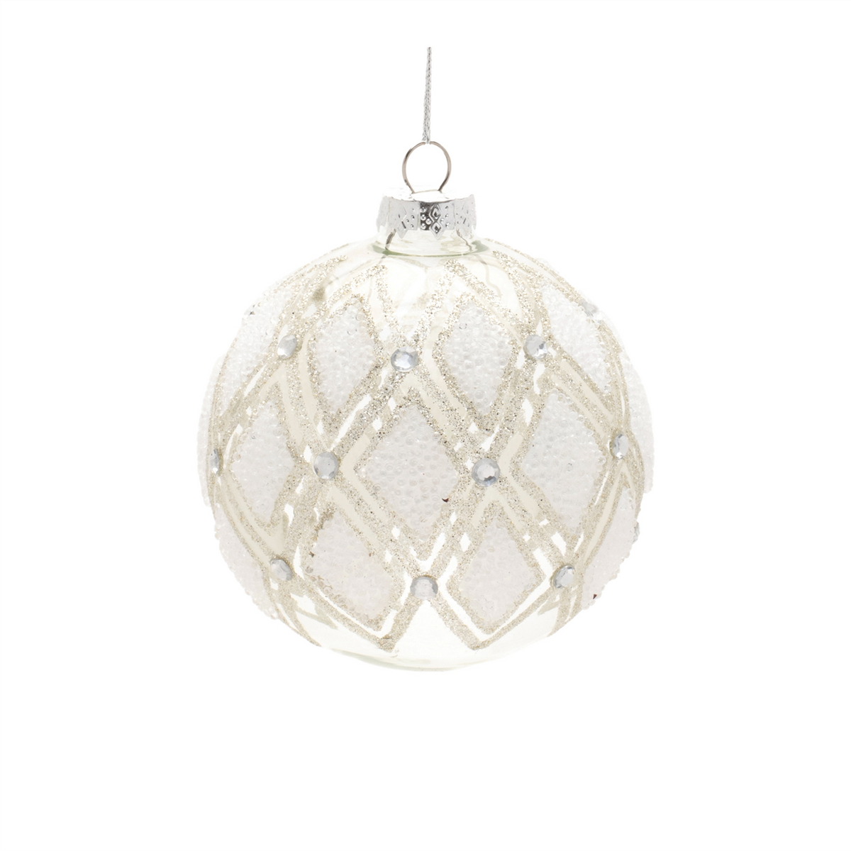 Ornament (Set of 6) 4"D, 5.5"H Glass