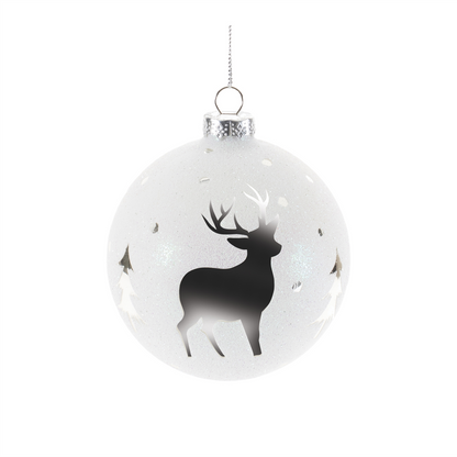 Ornament (Set of 6) 4"D, 5"H Glass