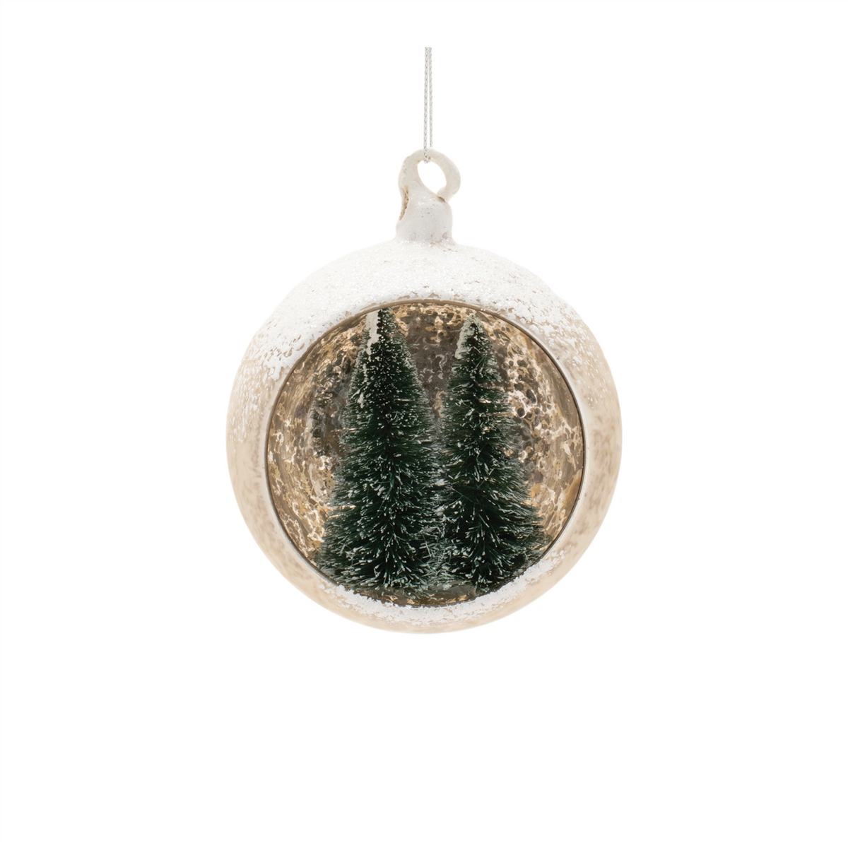 Ornament (Set of 6) 4.5"H, 5.5"H Glass -Ship Only