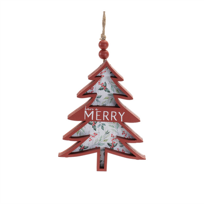 Rustic Tree Ornament (Set of 12)