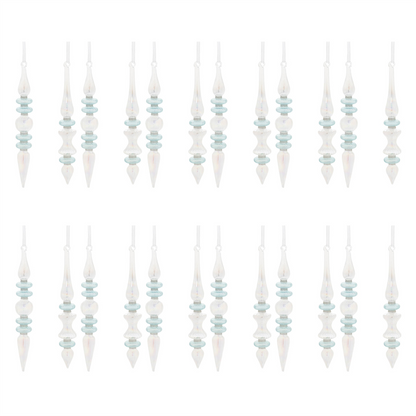 Iridescent Finial Drop Ornament (Set of 24)