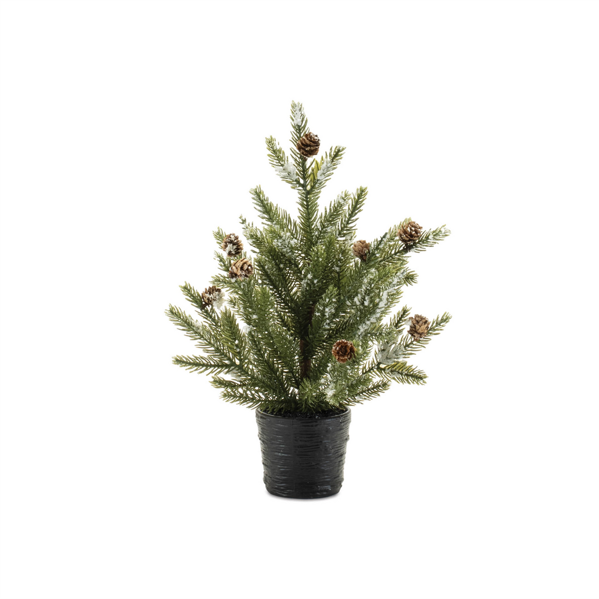 Potted Mini Pine Tree (Set of 2) 15"H, 20"H Plastic -Ship Only