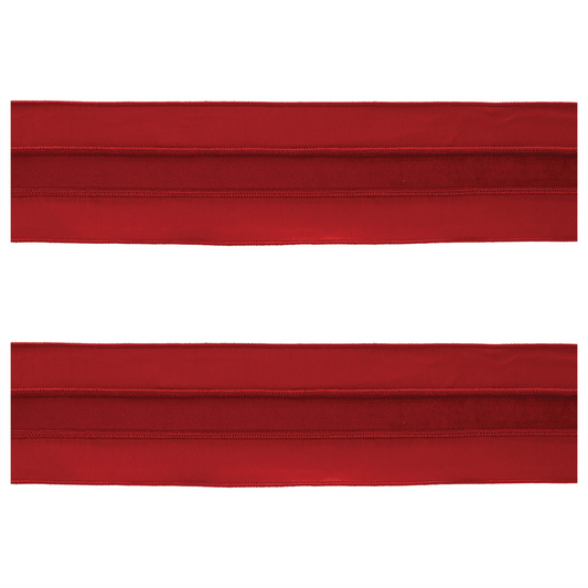 Red Wired Ribbon (Set of 2) -Ship Only