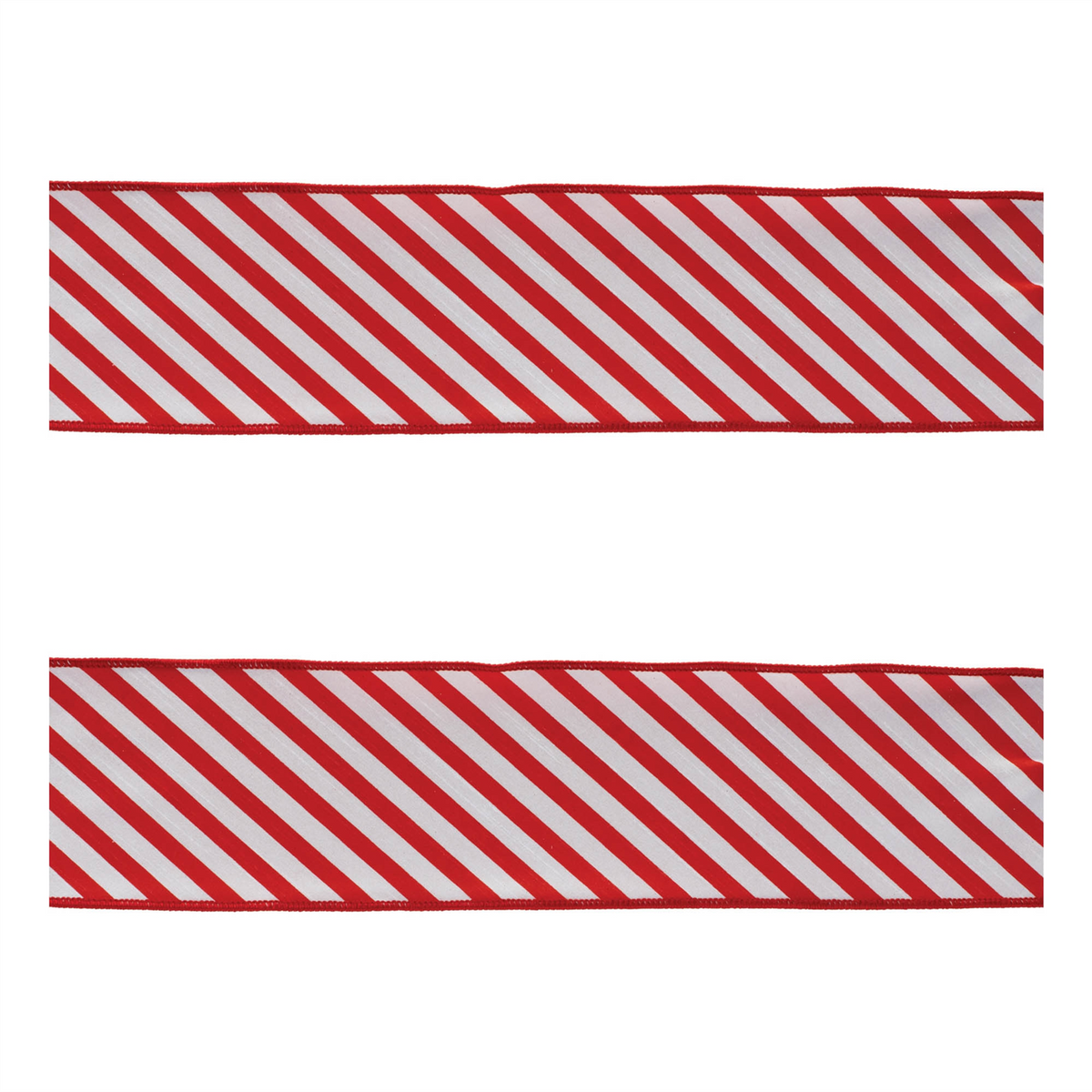 Striped Wired Ribbon (Set of 2) -Ship Only