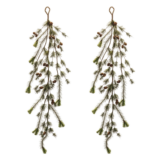Pine Garland (Set of 2) 50”L PVC -Ship Only