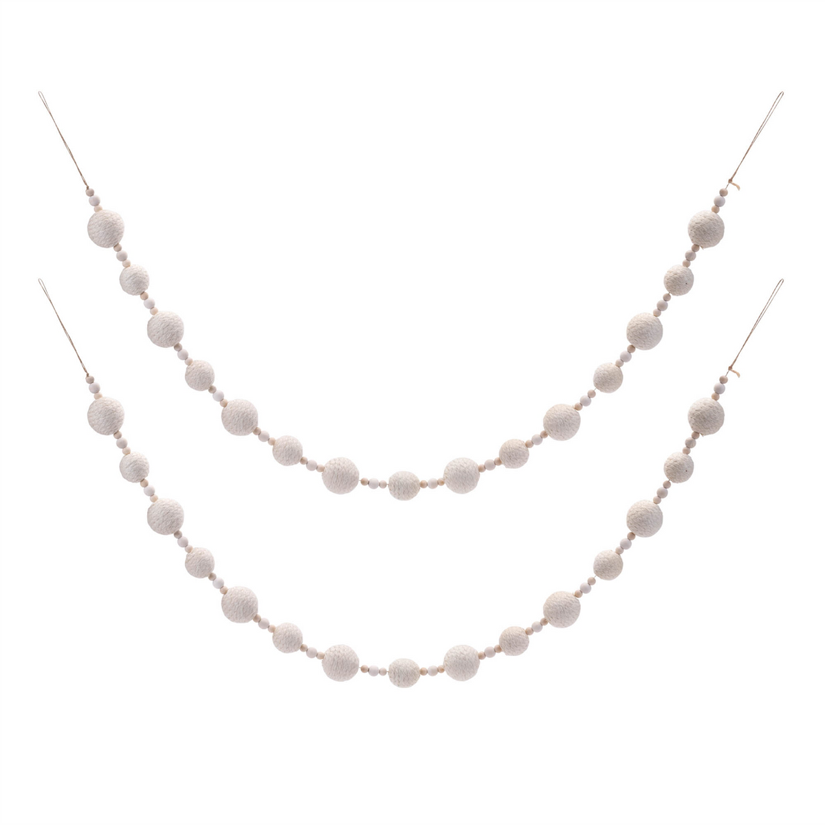 Fabric Ball String Garland (Set of 2)