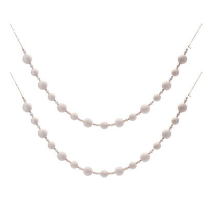Fabric Ball String Garland (Set of 2)