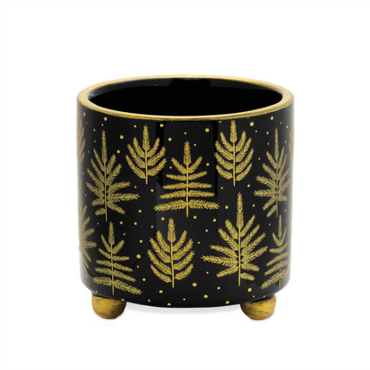 Footed Pine Tree Planter (Set of 2)