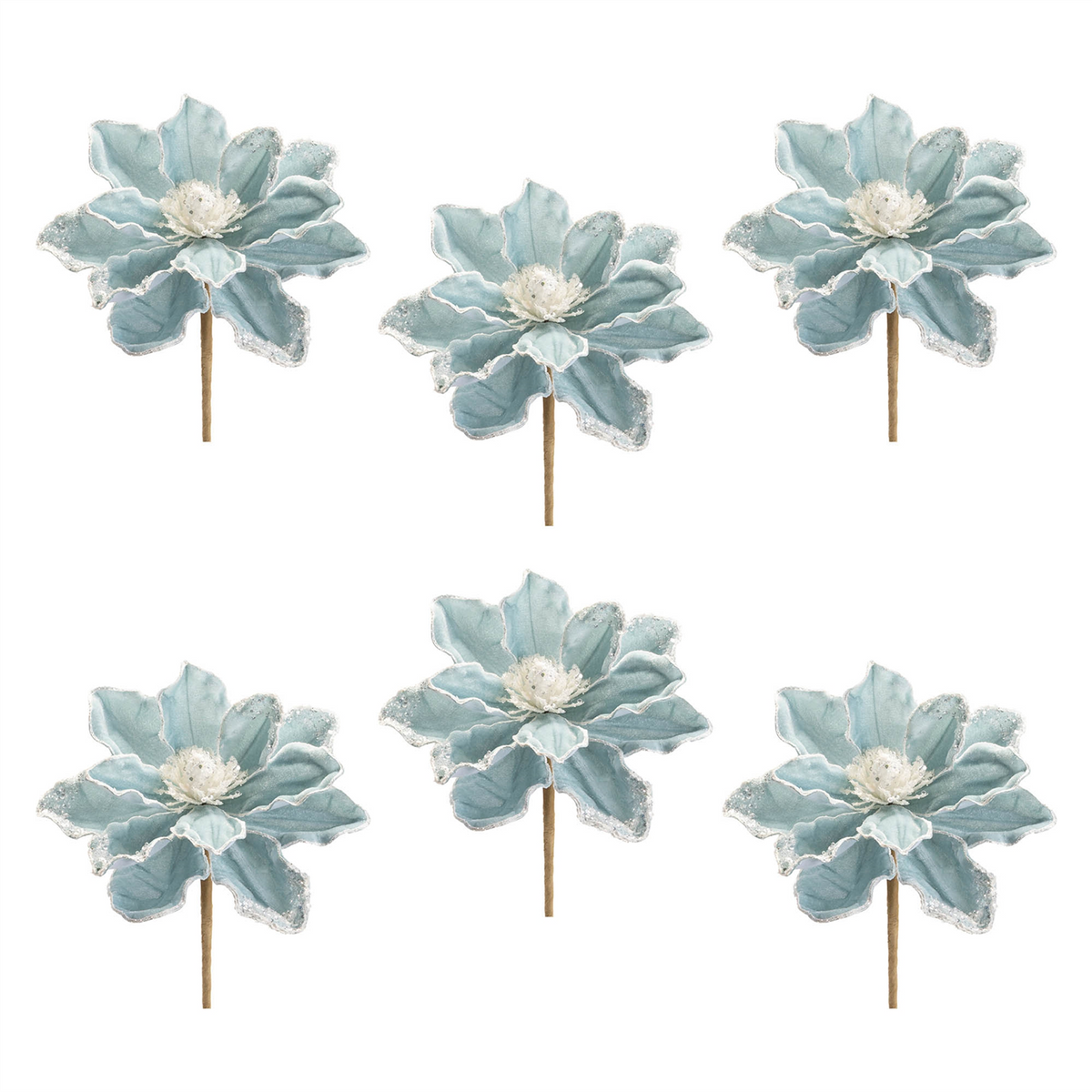 Magnolia Stem (Set of 6) 21.5”H Polyester -Ship Only