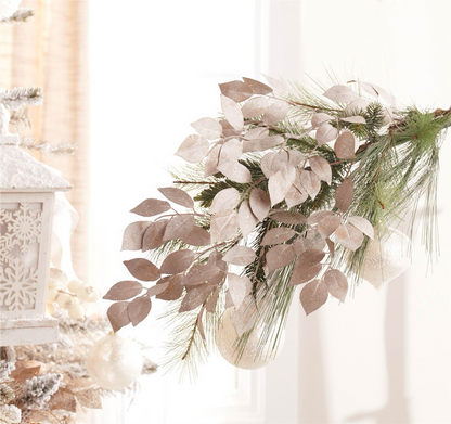 Glittered Leaf Spray (Set of 6)