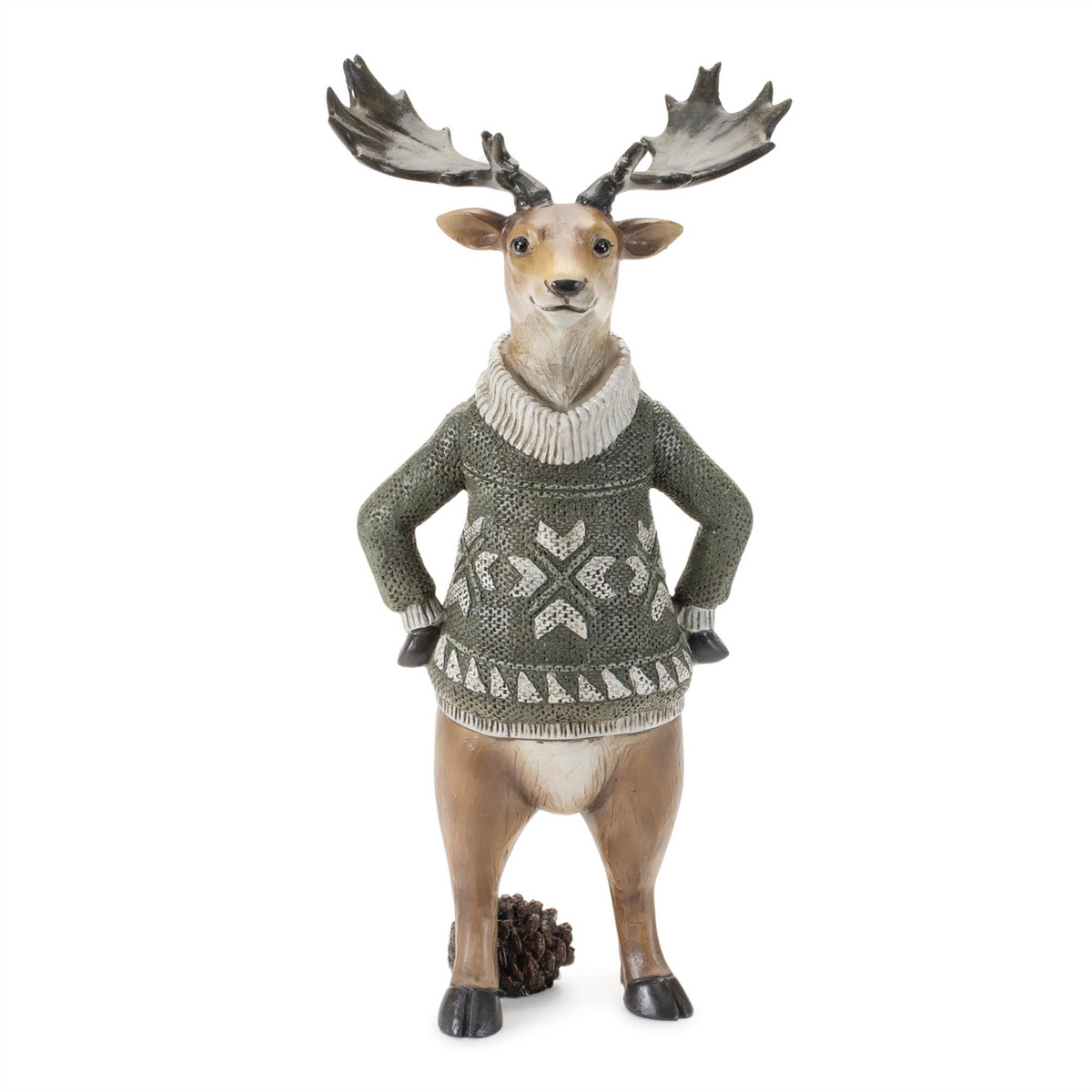 Winter Animal with Sweater Figurine (Set of 3)