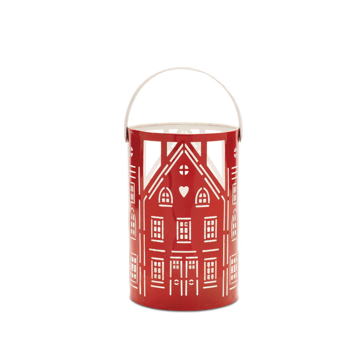 Punched Metal House Lantern (Set of 3)