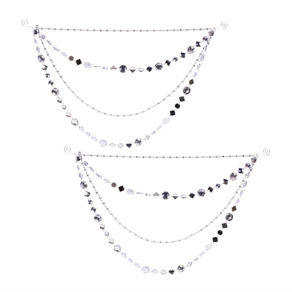 Jewel Bead and Chain Link Garland (Set of 2)