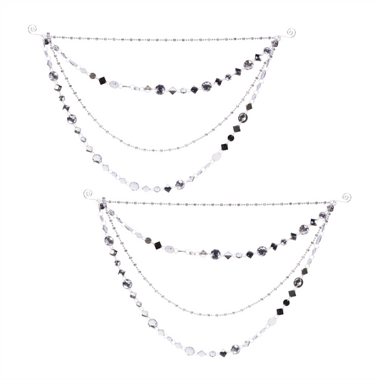 Jewel Bead and Chain Link Garland (Set of 2) -Ship Only
