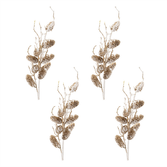 Pine Cone Spray (Set of 4) 36”H Plastic -Ship Only