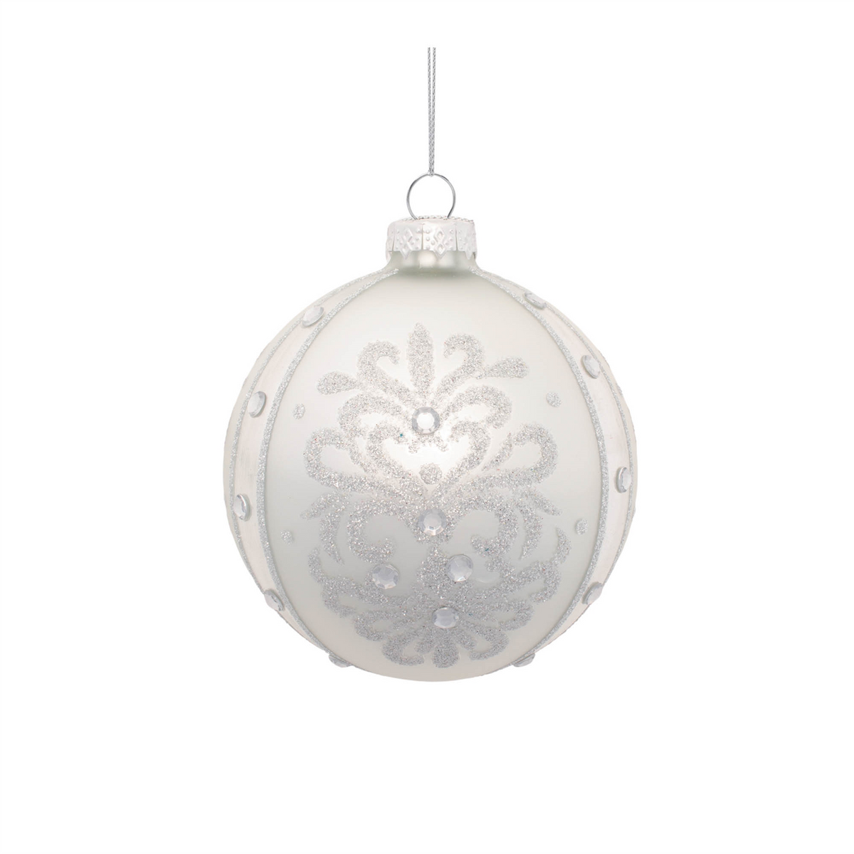 Glittered Ornaments (Set of 6)