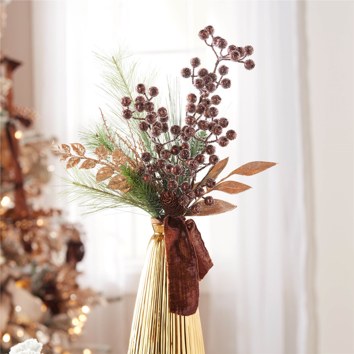 Beaded Berry Spray (Set of 6)
