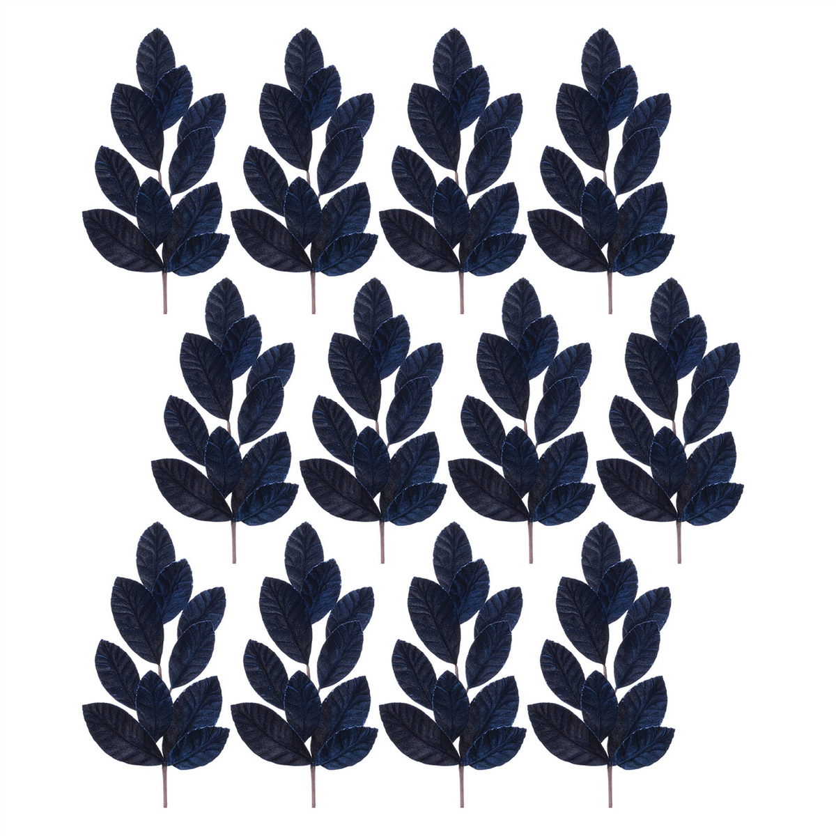 Glittered Magnolia Leaf Spray (Set of 12) -Ship Only
