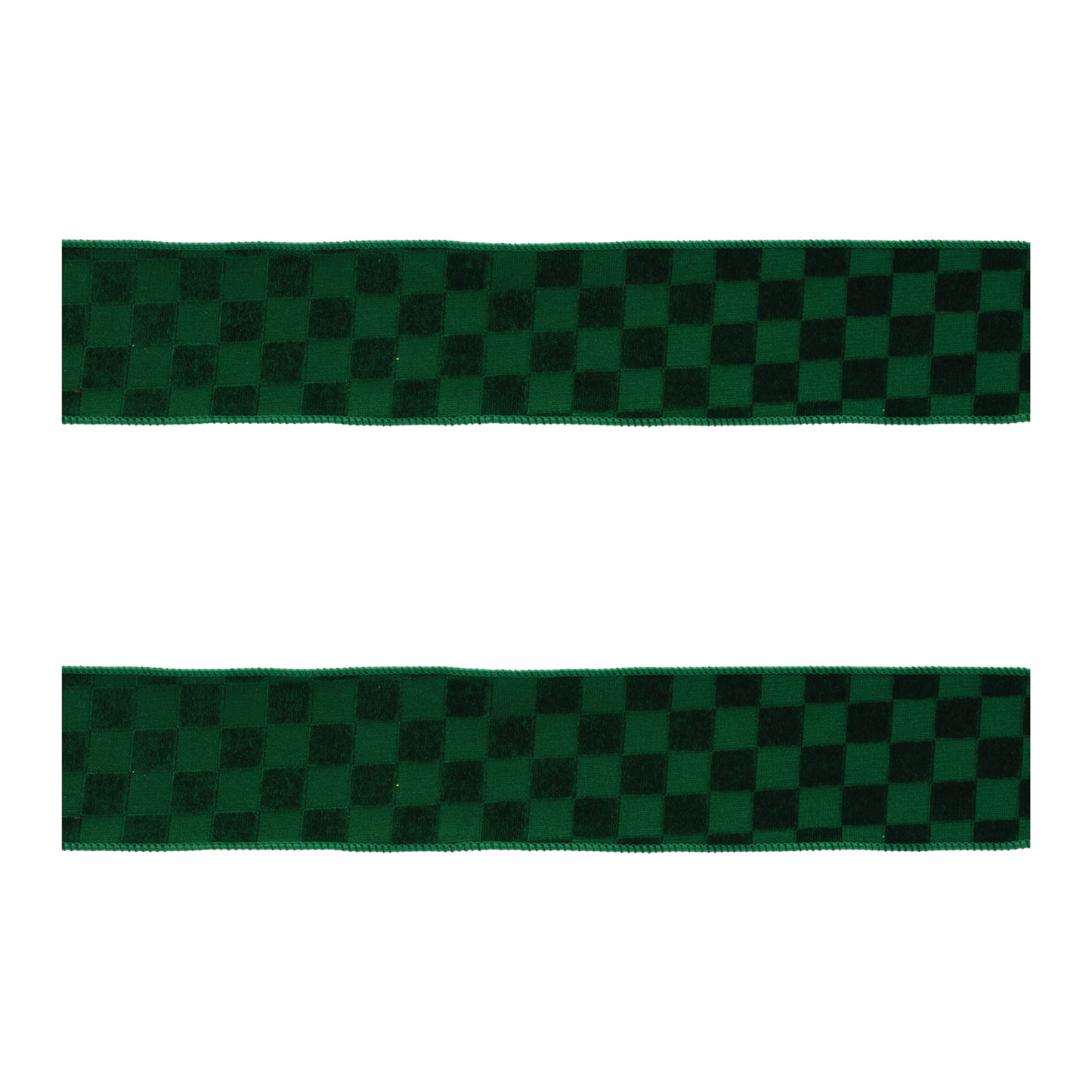 Checkered Texture Wired Ribbon (Set of 2)