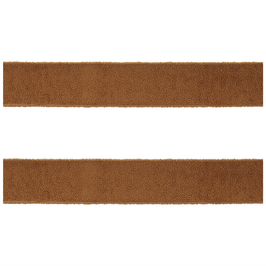 Fuzzy Brown Wired Ribbon (Set of 2) -Ship Only