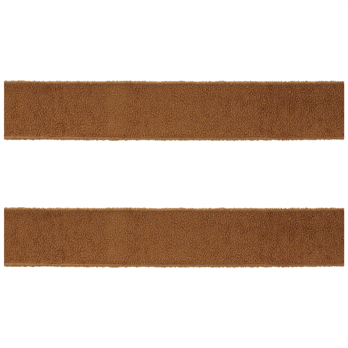 Fuzzy Brown Wired Ribbon (Set of 2) -Ship Only