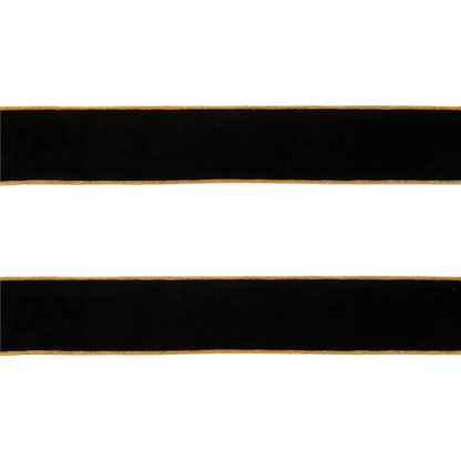 Black Wired Ribbon (Set of 2)