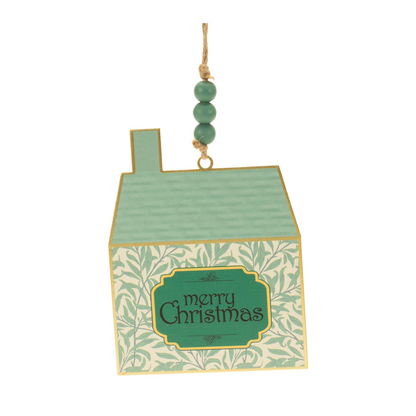 Holiday House Ornament (Set of 4) 6"H