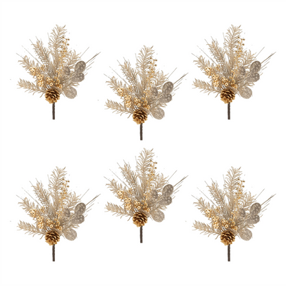 Mixed Pine Eucalyptus Spray (Set of 6)