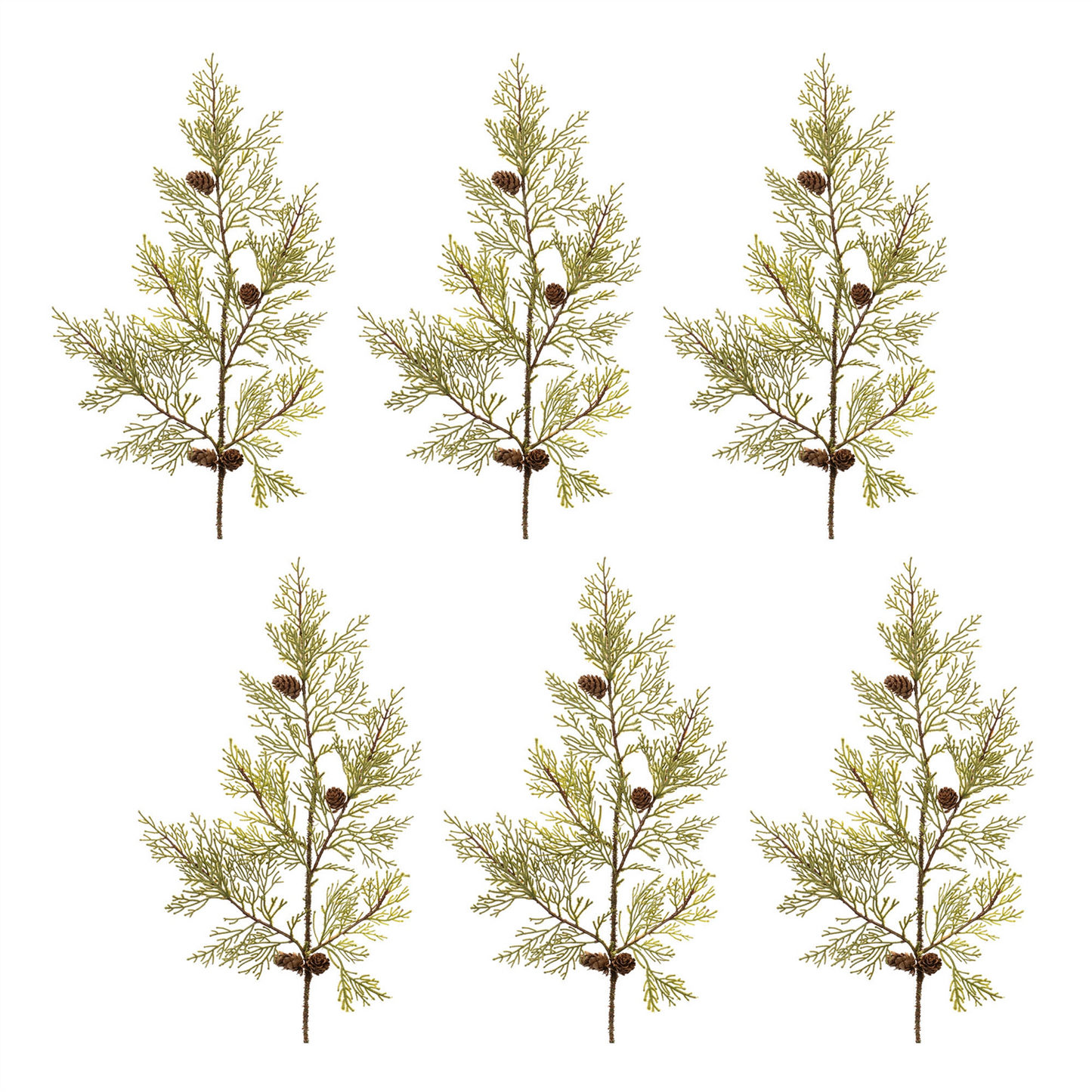 Pine and Pinecones Spray (Set of 6)
