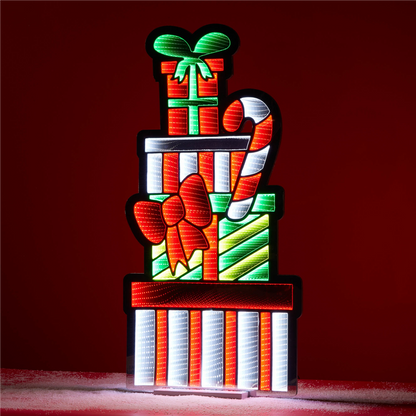Package Stack and Candy Cane Ekkolight 47"H