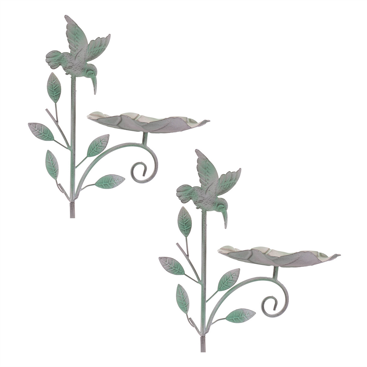 Bird Feeder Stake (Set of 2) 44”H Iron -Ship Only