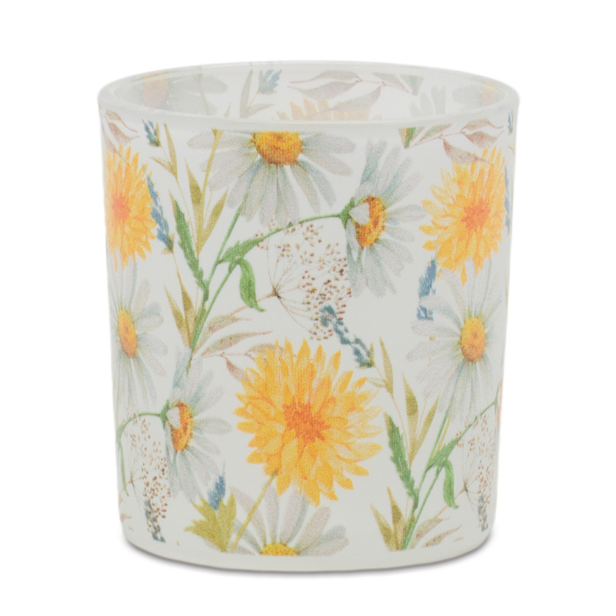 Floral Print Votive Candle Holder (Set of 3) -Ship Only